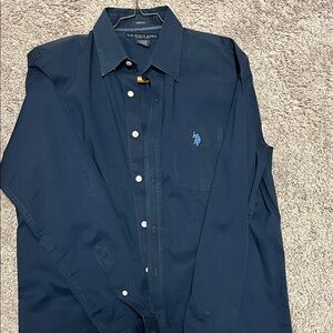 U.S. Polo Assn. Men's Dark Blue Button Down Shirt